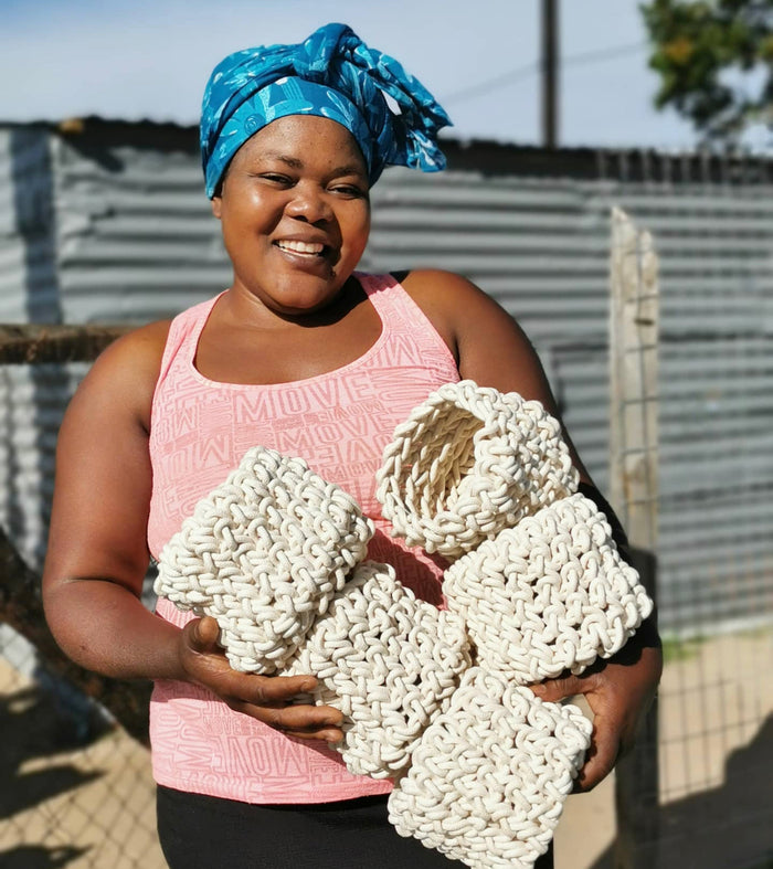 Eskom Crochet Planter