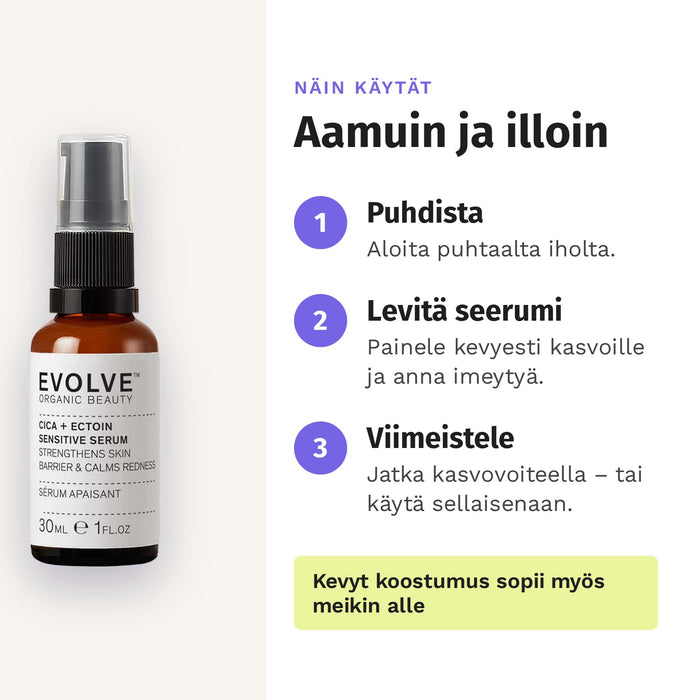 Evolve Organic Beauty CICA + Ectoin Sensitive Serum 30ml