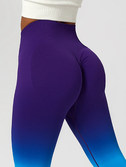 Fantasy Apple Plump Ombre Scrunch Bum Seamless Leggings