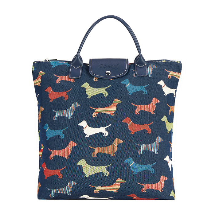 FDAW-DACH | DACHSHUND FOLDAWAY GROCERY BAG