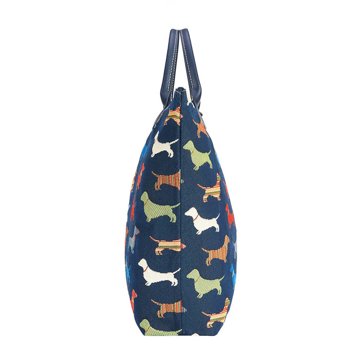FDAW-DACH | DACHSHUND FOLDAWAY GROCERY BAG