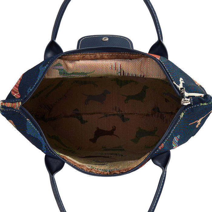 FDAW-DACH | DACHSHUND FOLDAWAY GROCERY BAG