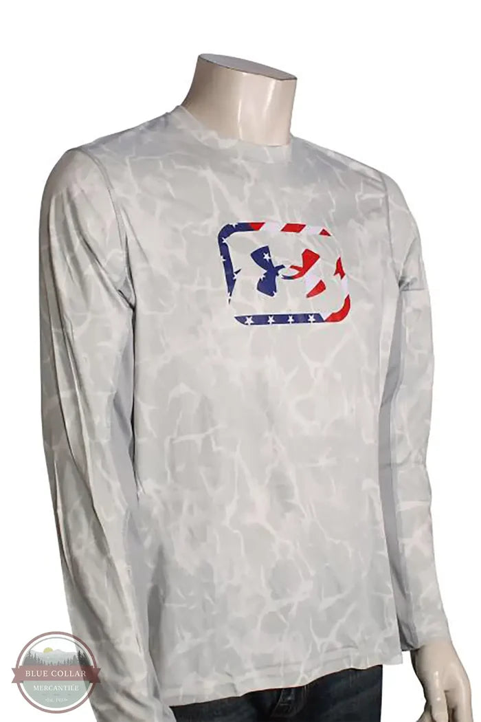 Under Armour 1388959-011 Fish Pro Freedom Long Sleeve T-Shirt in Gray, front