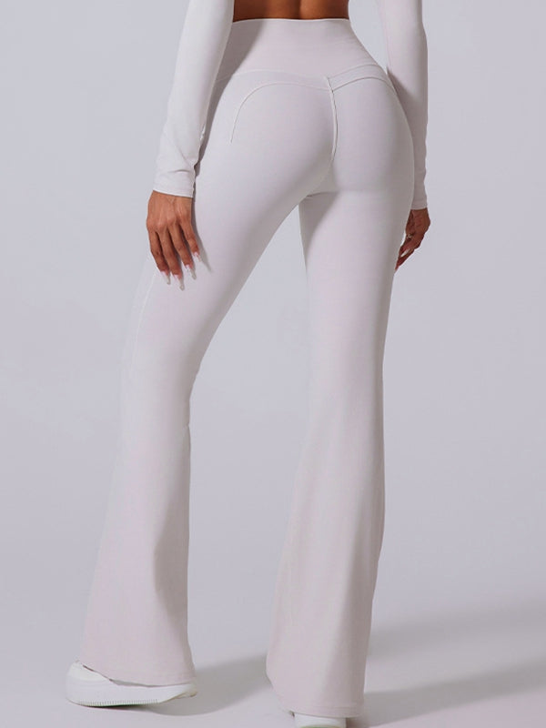 Flare High-rise Hip-lift Yoga Leggings