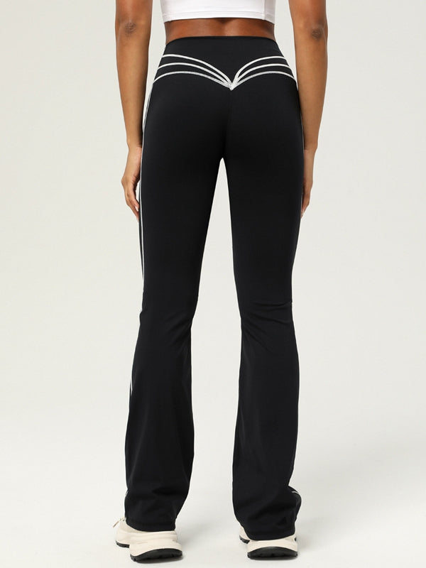 Flare Hip Stripes Leggings