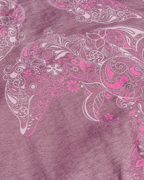 Sand Cloud Floral Dolphins Towel - Fig
