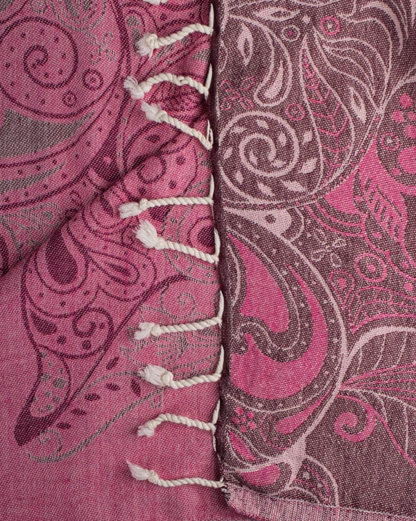 Sand Cloud Floral Dolphins Towel - Fig