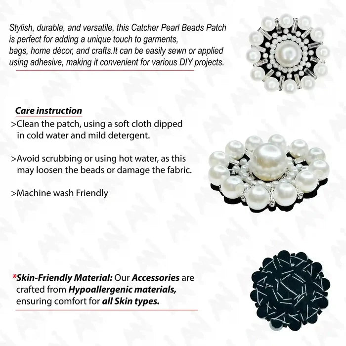 Floral Pearl Patch