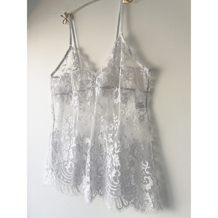 Flower Paisley Short Camisole | Light Gray