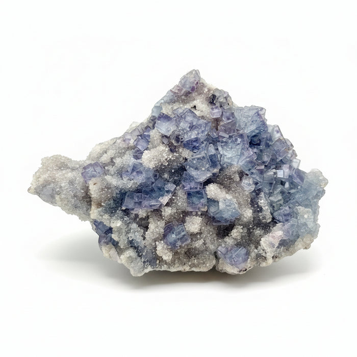 Fluorite Cluster Blue Cube Tranquility Crystal XXL 10.5 Inch