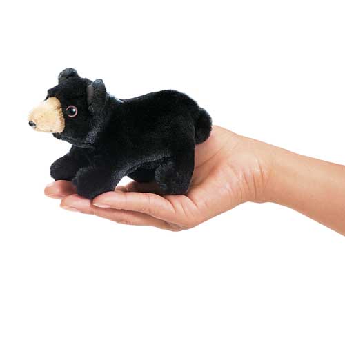 Folkmanis Finger Puppet - Mini Black Bear