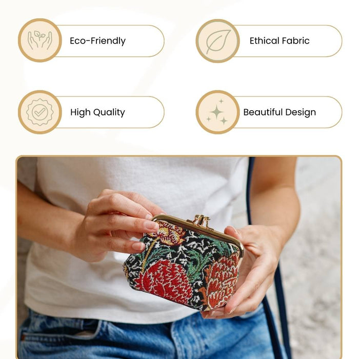 FRMP-CRAY | WILLIAM MORRIS THE CRAY COIN CLASP FRAME PURSE WALLET