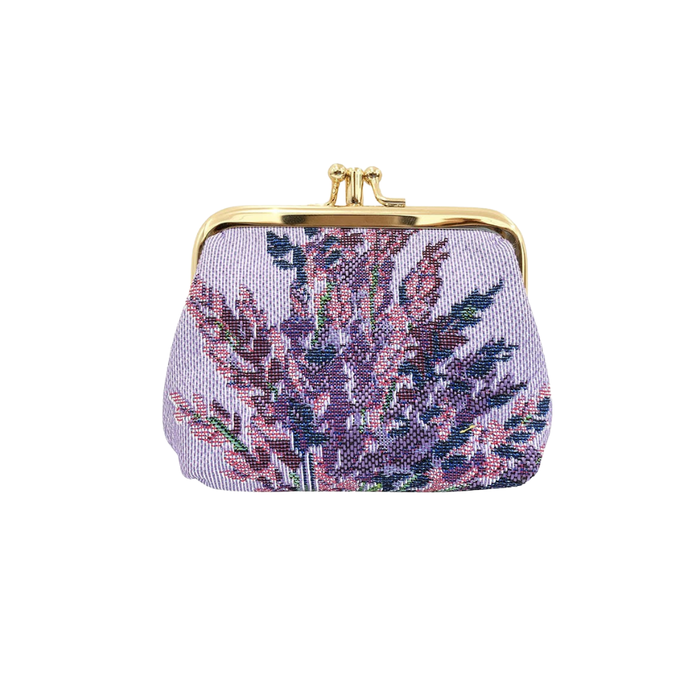 FRMP-LAVENDER | Lavender Coin Clasp Frame Purse Wallet