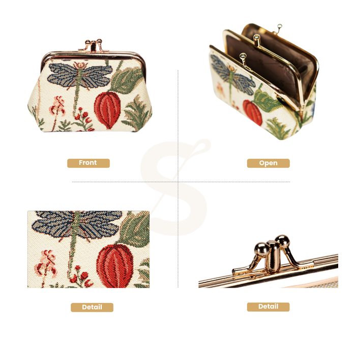 FRMP-MGD | MORNING GARDEN COIN CLASP FRAME PURSE WALLET