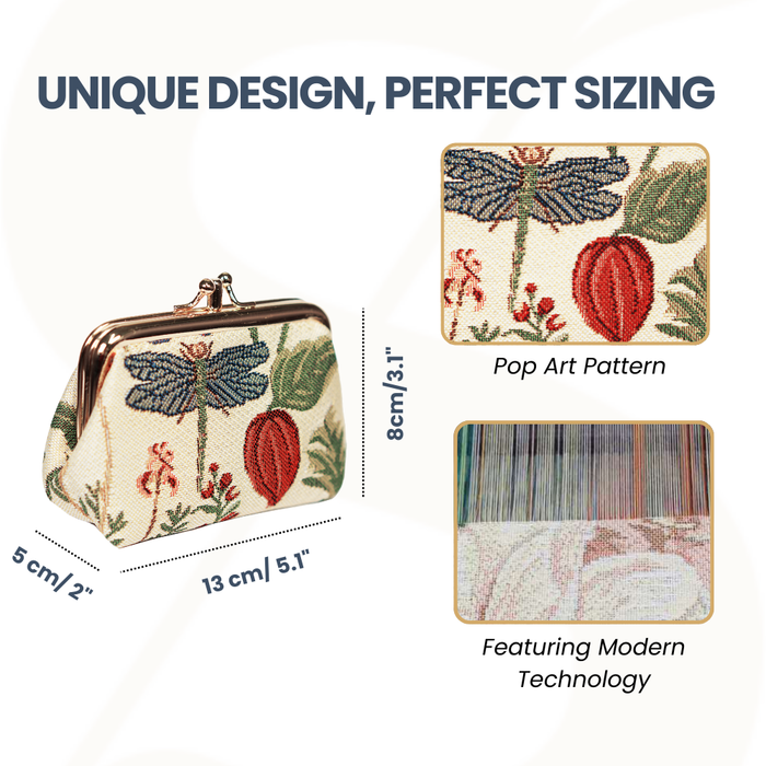 FRMP-MGD | MORNING GARDEN COIN CLASP FRAME PURSE WALLET