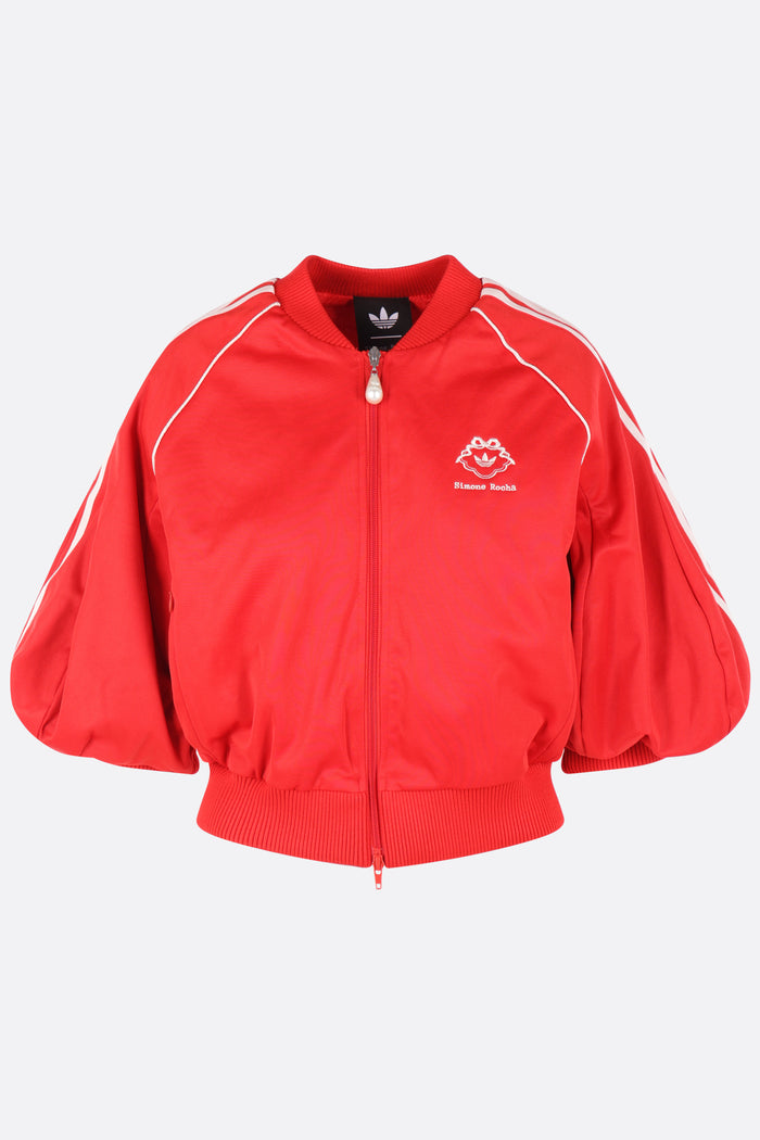 full-zip sweatshirt in technical jersey