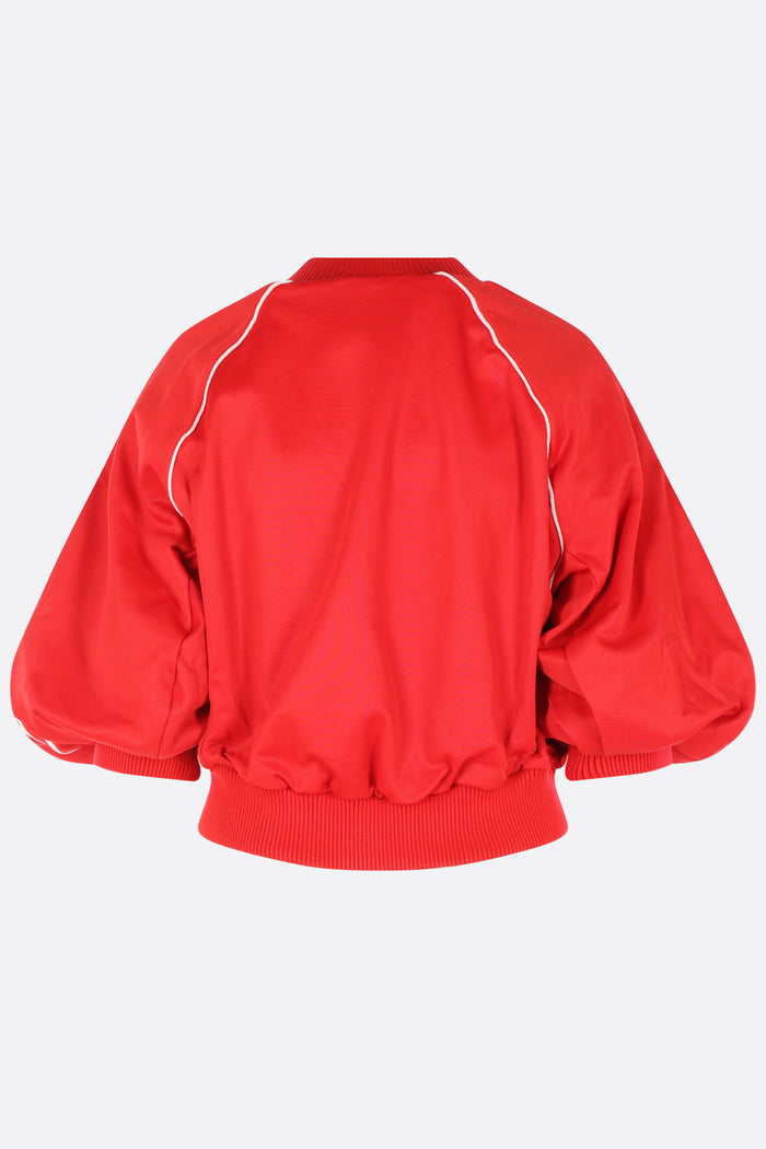 full-zip sweatshirt in technical jersey