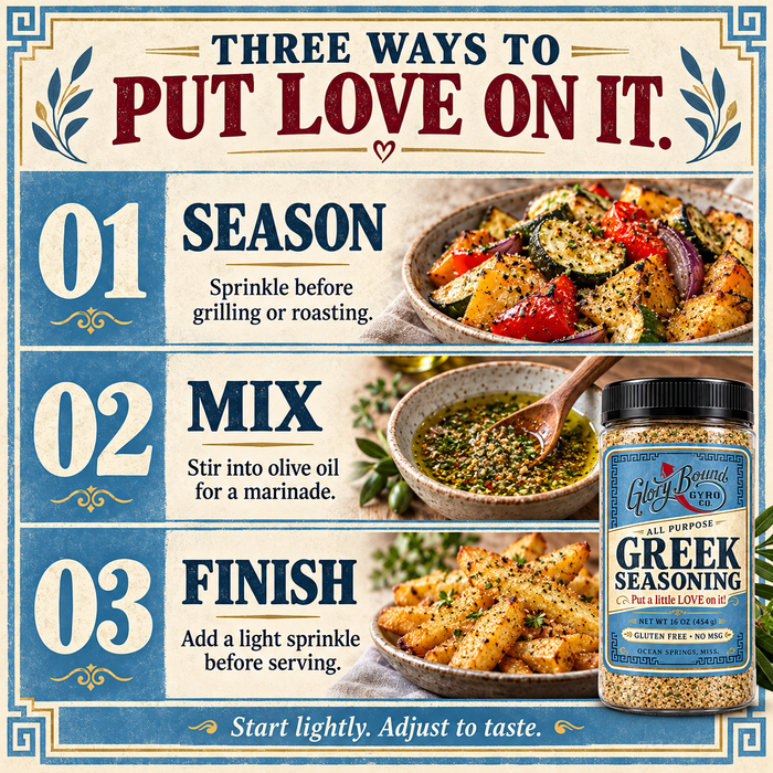Glory Bound Gyro Co. All-Purpose Greek Seasoning — 16 oz