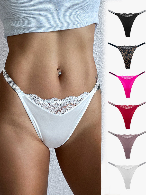 Glossy Diamond Lace Panties