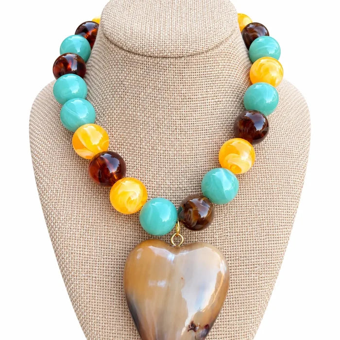 Golden Cove Heart Necklace