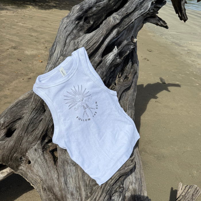 Gone Salty Chase The Sun Tank Top - White by Gone Salty