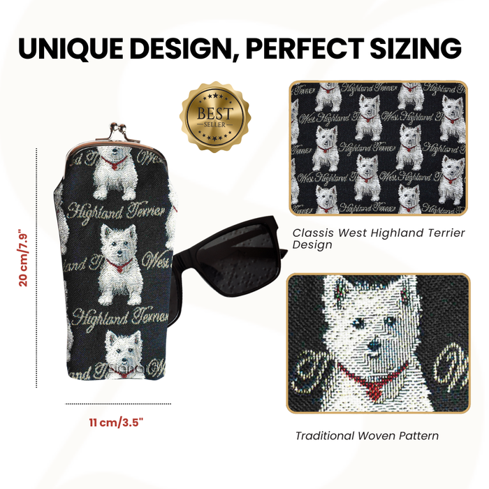 GPCH-WES | WESTIE DOG GLASSES SUNGLASSES POUCH CASE