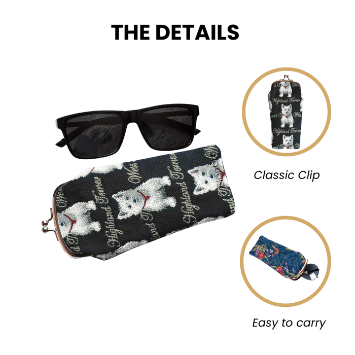 GPCH-WES | WESTIE DOG GLASSES SUNGLASSES POUCH CASE