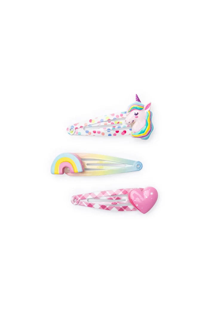 Great Pretenders 3pc Unicorn Cutie Hair Clips