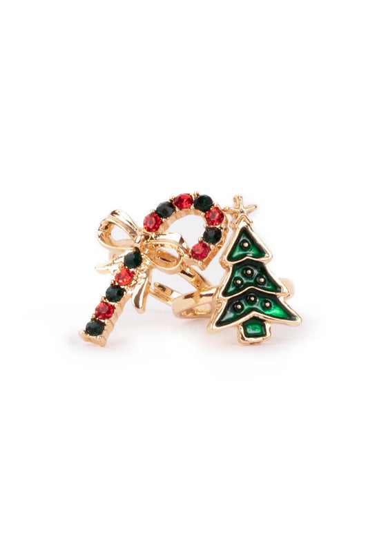 Great Pretenders All Aglow Holiday Rings 2pc Set