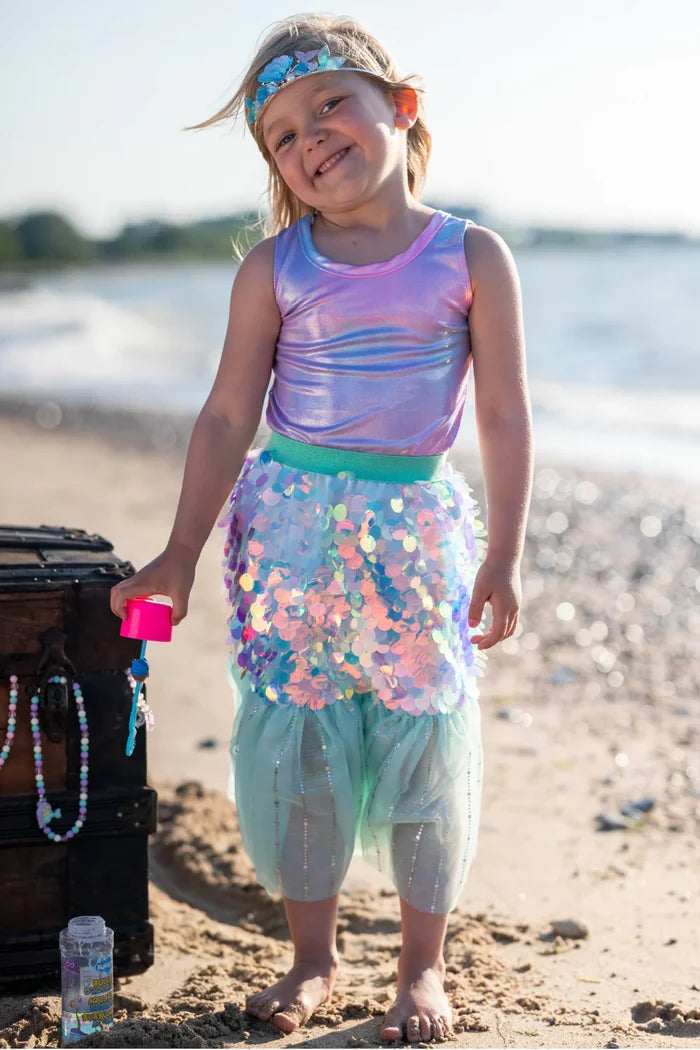 Great Pretenders Bling Bling Mermaid Skirt & Hairclip Set - Mint