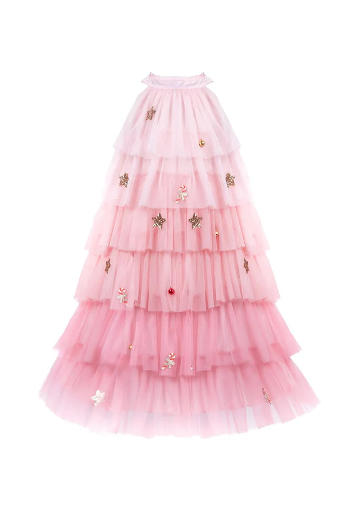 Great Pretenders Christmas Tree Dress with Headpiece - Blush