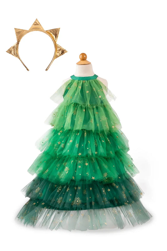Great Pretenders Christmas Tree Dress with Headpiece - Green