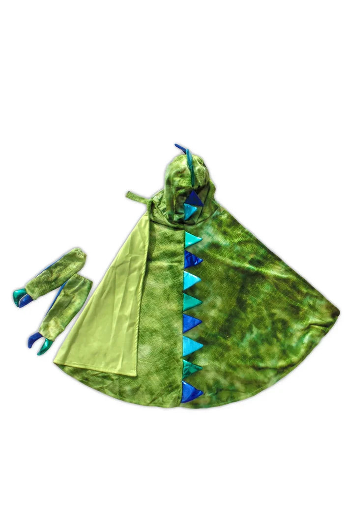 Great Pretenders Dragon Cape With Claws -Green/ Blue