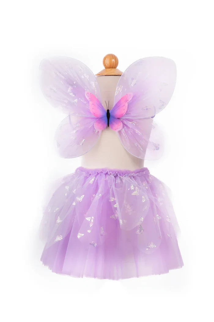 Great Pretenders Flutter Butterfly Skirt & Wings Set - Lilac