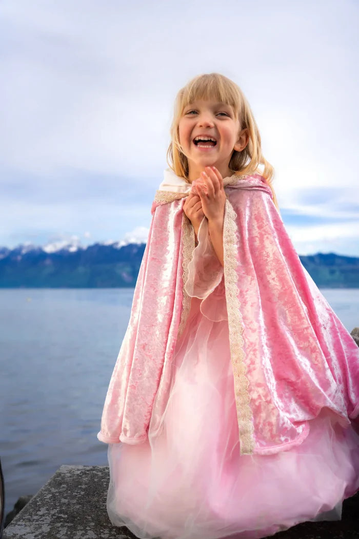 Great Pretenders Glitter  Deluxe Pink Princess Cape