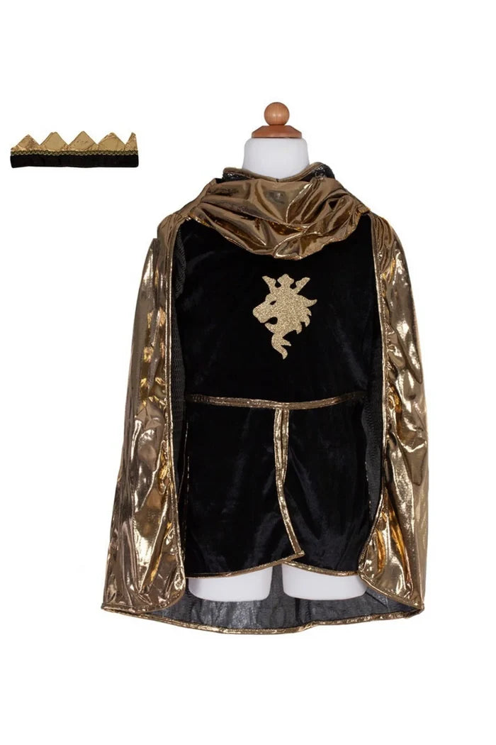 Great Pretenders Golden Knight with Tunic, Cape & Crown Set