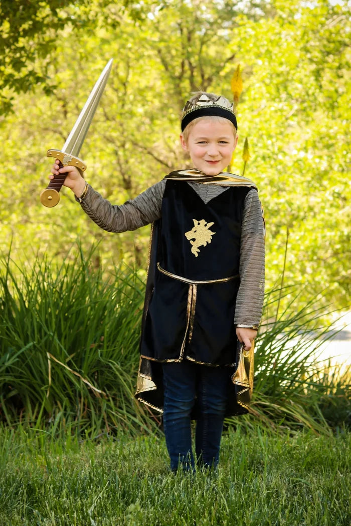 Great Pretenders Golden Knight with Tunic, Cape & Crown Set