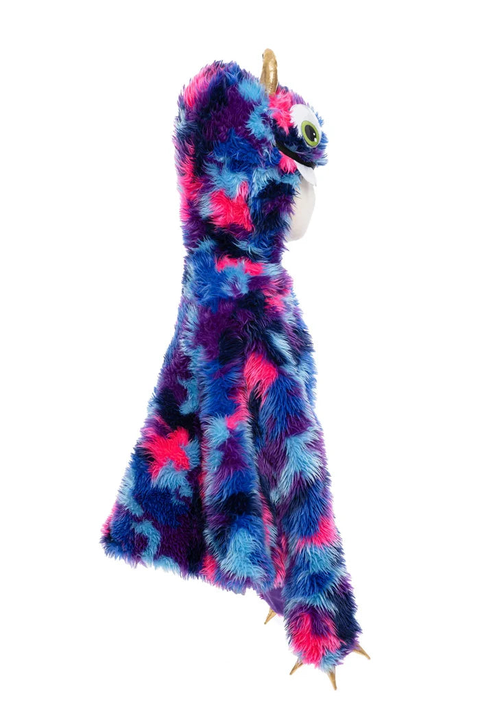 Great Pretenders Goober Monster Cape - Blue/Purple