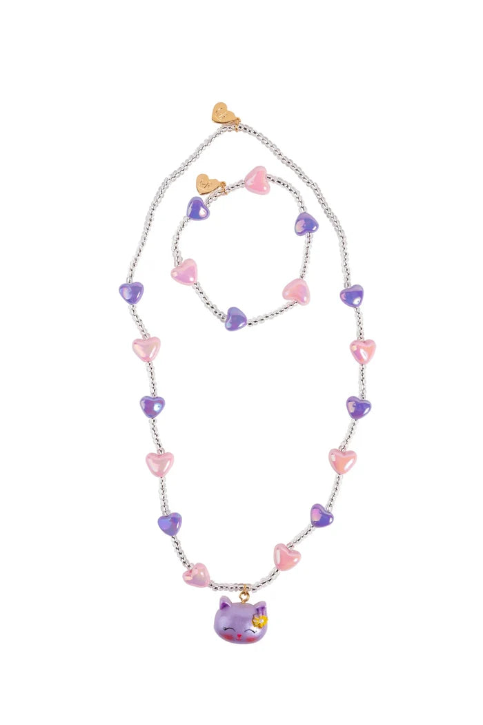 Great Pretenders Lovely Kitty Necklace & Bracelet Set