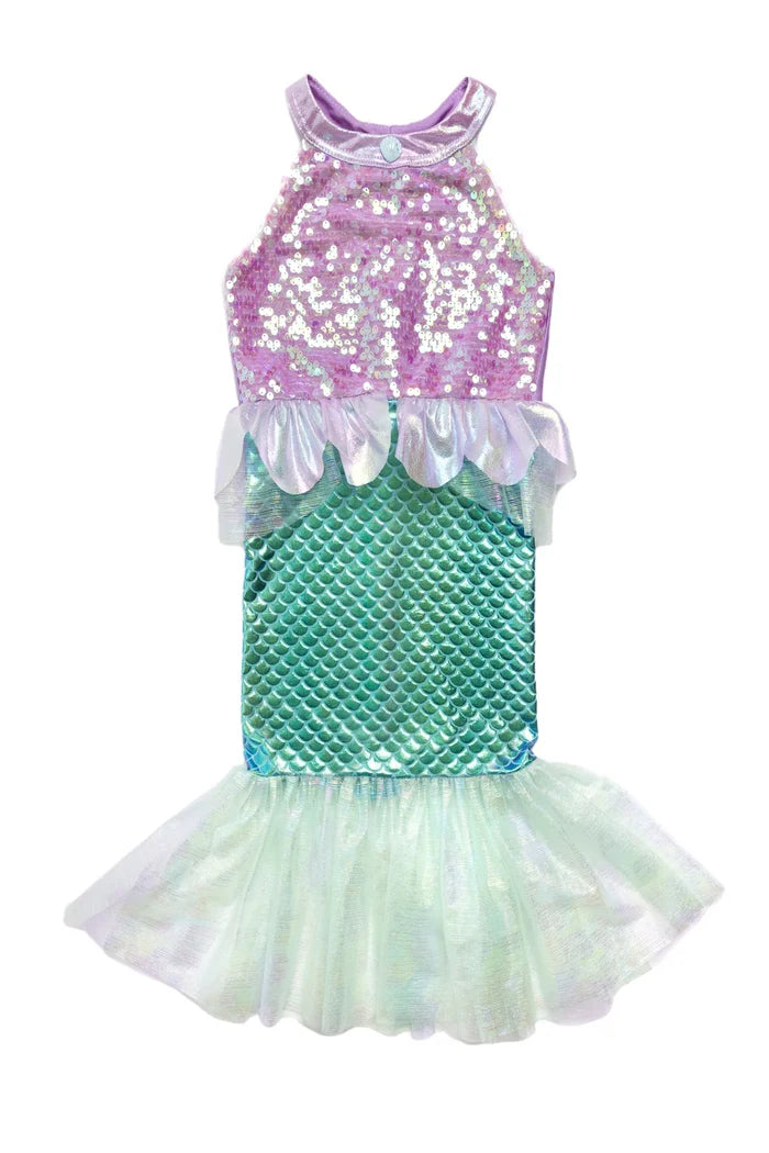 Great Pretenders Misty Mermaid Dress - Pink/Blue