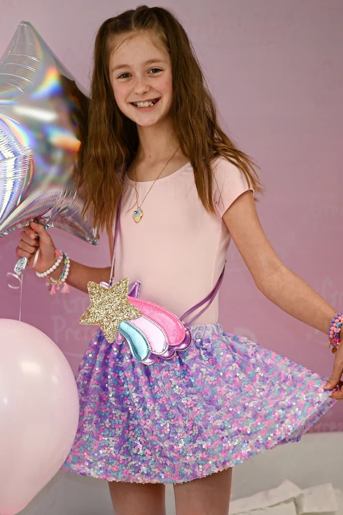Great Pretenders Party Sequins Skirt - Purple
