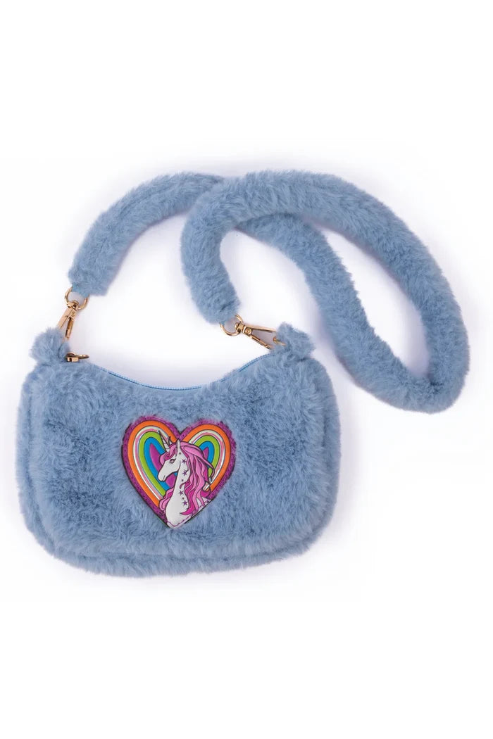 Great Pretenders Rainbow Cuddle Crossbody Purse - Periwinkle