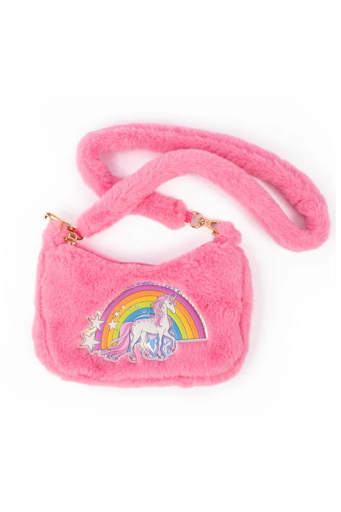 Great Pretenders Rainbow Cuddle Crossbody Purse - Pink