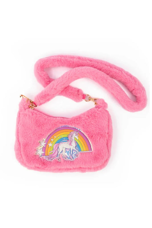 Great Pretenders Rainbow Cuddle Crossbody Purse - Pink
