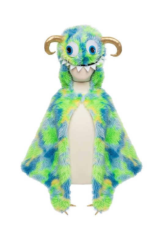 Great Pretenders Swampy the Monster Cape - Green/Blue