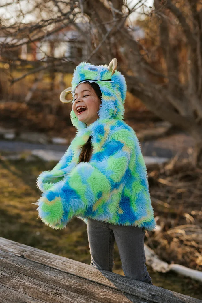Great Pretenders Swampy the Monster Cape - Green/Blue
