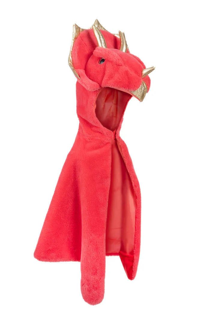 Great Pretenders Triceratops Cuddle Cape - Red
