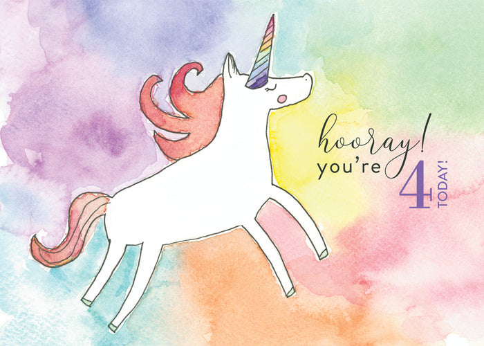 Greeting Cards - Alice/ HOORAY! You're 4 today!