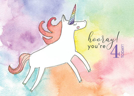 Greeting Cards - Alice/ HOORAY! You're 4 today!