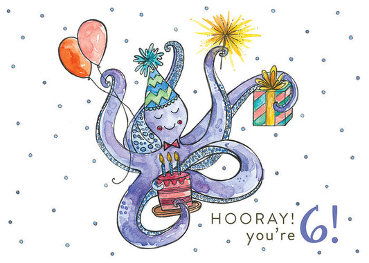 Greeting Cards - Octave/Hooray! You're 6